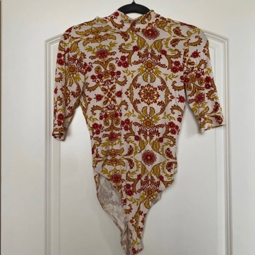 Mock neck bodysuit